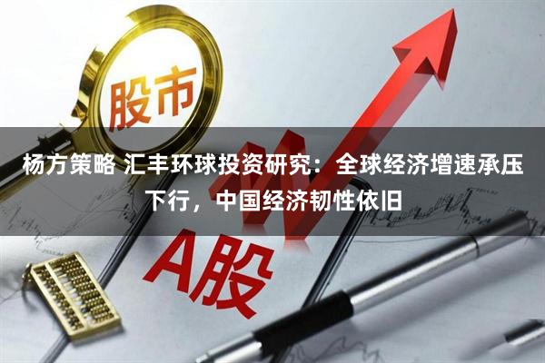 杨方策略 汇丰环球投资研究：全球经济增速承压下行，中国经济韧性依旧